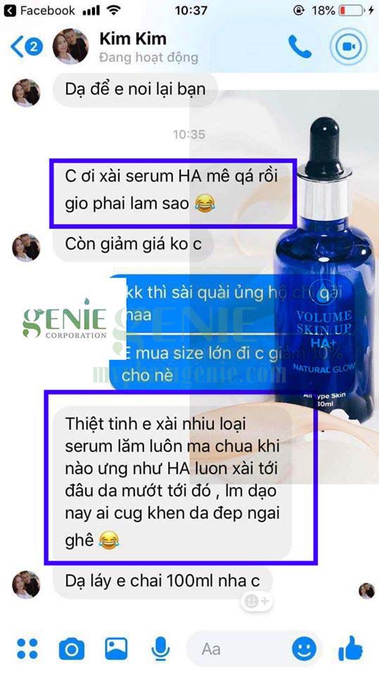 serum ha | serum hàn quốc | serum genie